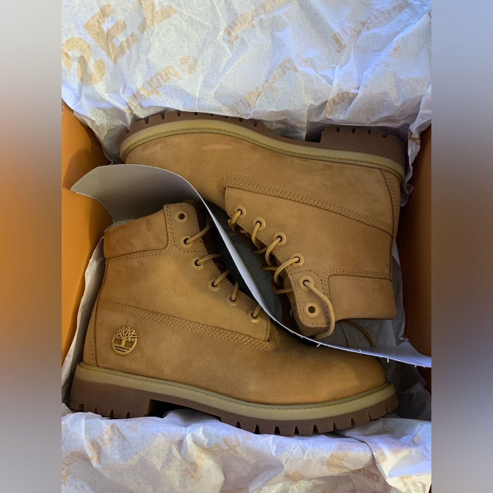 Brand new Timberland boots grade school size 5.5